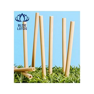 Pailles en bambou écologiques HOT SELLING BLUE LOTUS FARM |   Pailles biodégradables 100% naturelles, réutilisables, jetables, sans BPA, sans PFAS - Product Image 1