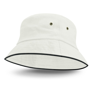 Chapeaux Bob Designer Élégants avec Logo Personnalisé Unisexe Adultes Protection Solaire Été Tissu 100% Coton Lin Tendance Extérieur - Product Image 1