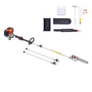 43CC 2 Stroke Gas <b>Powered</b> Pole <b>Saw</b> 6.9 11 Cutting Bar Cordless Tree Trimmer Rotatable Head 52cc/58cc Gas Pole <b>Saw</b> for Outdoor - Product Image 1