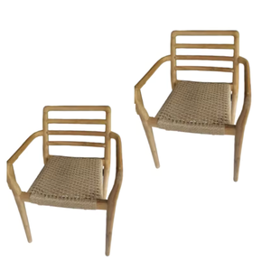 Commercial Furniture <b>Rattan</b> <b>Dining</b> <b>Chairs</b> Modern Minimalist Design Hotel Patio Furniture Wooden <b>Chairs</b> Affordable Price - Product Image 3