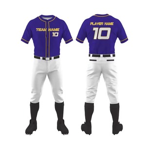 Best Quality Unisex <b>Baseball</b> Uniform <b>Set</b> Breathable Quick Dry 100% Polyester Custom Team Names for Adults Latest Design 2026 - Product Image 3