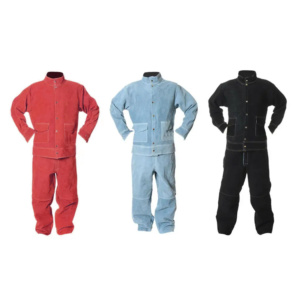 Ropa de Seguridad de Algodón de Primera Calidad, Traje de Soldadura de Gamuza Personalizado, Chaqueta Industrial de Cuero con Aislamiento Térmico de Primera Categoría para Soldador - Product Image 2