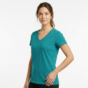 Camiseta Deportiva de Secado Rápido para Mujer, Cuello en V, Alto Rendimiento, Lisa, para Gimnasio, Entrenamiento y Actividades al Aire Libre - Product Image 5