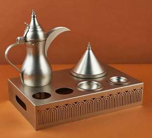 <b>Set</b> Of 2 High Selling Trending Style Metal Arabic Coffee <b>Pot</b> Dallah for Restaurant Hotel Serving Use Coffee <b>Pot</b> Dallah Kettle - Product Image 5