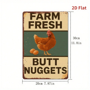 CIFbuy Vintage Rustic 8x12 Inch (20.3x30.5cm) Aluminum Sign Farmhouse Style Wooden <b>Wall</b> <b>Decor</b> TikTok for Temu Pick up Service - Product Image 2