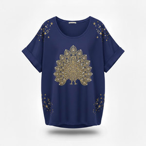 Camiseta Unisex con Estampado Metálico, Diseño Gráfico Celestial Detallado, Tejido de Jersey Suave, Corte Holgado para Todos - Product Image 6