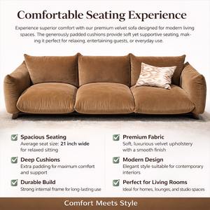 Sofá Seccional de Madera Marandi de 3 Plazas, Estilo Zen Asiático de Lujo, para Sala de Estar, Asientos Cómodos, Hecho a Mano - Product Image 5