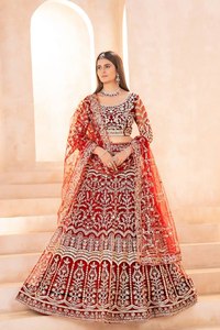 Ramdev Trading - Vestido de Novia Tradicional de Talla Grande con Red de Mariposas, Hecho con Materiales Reciclados Ecológicos y Modernos, para Bodas y Fiestas - Product Image 2