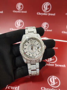 Lujo 2024 mejor vendedor Alibaba Fabricante Mayorista exportador buen precio Moissanite VVS Iced relojes VVS vidrio mecánico - Product Image 2