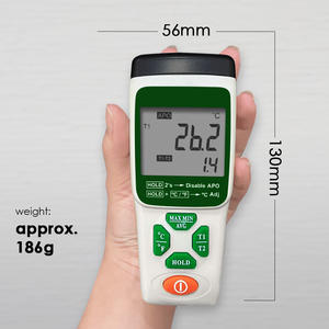 Termómetro de Doble Canal Tipo K de Alta Precisión |   Medidor de Temperatura Diferencial Industrial Portátil T1-T2 (OEM Disponible) - Product Image 3
