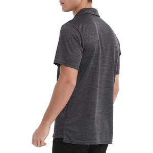2025 hombres de manga corta para Polos de secado rápido que absorbe la humedad rendimiento Casual trabajo Golf camisas Regular-Fit antiarrugas - Product Image 6