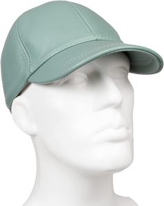 Casquette de baseball unisexe en cuir PU, couleur unie, ajustement réglable, 6 panneaux, chapeau décontracté pour adultes, à porter en toutes saisons - Product Image 2
