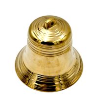 8 Zoll Echte Messingglocke Handgefertigt Luxuriös Robust Vintage-Design Heimdekoration Schulen Dörfer Boxstadion Souvenir/Geschenk Thai