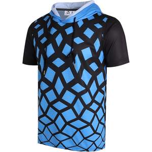 เสื้อฮู้ดแขนสั้นแบบสวมหัวสำหรับผู้ชาย Pullonsy ผ้าแห้งเร็ว น้ำหนักเบา ไซส์ XXS-XL แบบมีซิปและกันยับ - Product Image 6