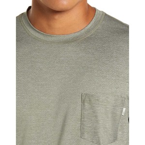 T-shirt en polyester pour homme avec poche avant, logo personnalisé, manches courtes, col rond - Product Image 2