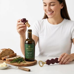 Ba Luxury <b>Vintage</b> Eco-Friendly Resin Brass Wine Stopper and <b>Bottle</b> Opener Set 1pc Bar Accessories - Product Image 4