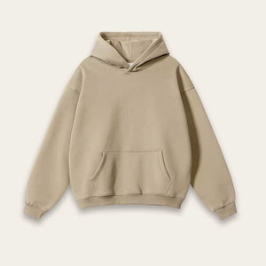 Sudadera con capucha para mujer, de algodón beige, informal, de manga larga, con estampado de letras en la parte delantera, para otoño - Product Image 1