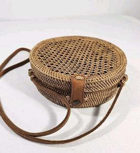 Custom Printed Round Jute Tote <b>Bag</b> Eco Friendly Promotional Handbag - Product Image 6