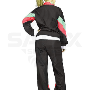 Conjunto Deportivo Personalizado para Hombre, Chaqueta Cortavientos de Poliéster con Cremallera y Pantalones Cortos Deportivos, Conjunto Deportivo Ligero de Nailon con Parches - Product Image 6