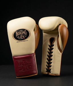 Guantes de Boxeo Profesionales Estilo Mexicano con Cordones, para MMA y Sanda, de Cuero Genuino, Ligeros y Personalizados, No Boxing No Life - Product Image 6