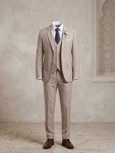 Traje de Boda de 3 Piezas para Hombre, Corte Entallado, Blazer, Chaleco y Pantalones, Traje Formal para Ceremonia de Negocios - Product Image 3