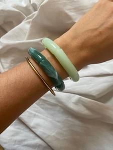 Luxury Resin Tube Bangle <b>Bracelet</b> Set Handmade Minimalist Fashion Jewelry Elegant Wrist Accessory - Product Image 5