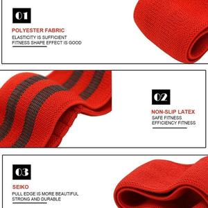 Ensemble de bandes de résistance en tissu pour les hanches et les fessiers, idéal pour les squats, les fentes, l'entraînement des jambes et des parties inférieures du corps, pour la gym, le fitness et l'exercice à domicile - Product Image 1