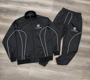 Survêtement en polyester personnalisé pour hommes, ensemble de sport à fermeture éclair intégrale, tenue de jogging, vêtements de sport, fabricant OEM ODM - Product Image 5