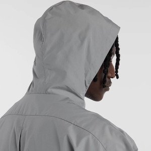Custom Design Logo Slate <b>Grey</b> Full Zip Windbreaker Men's <b>Jackets</b> Breathable Lightweight Nylon Fabric <b>Waterproof</b> <b>Jacket</b> For Me - Product Image 5
