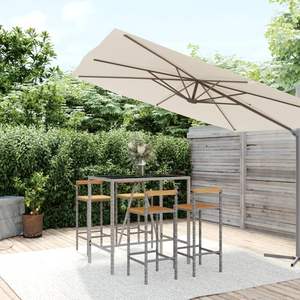 Ensemble de bar de jardin gris - Product Image 1