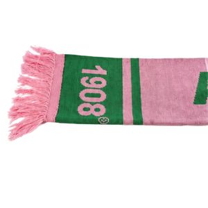Pink Green <b>Scarf</b> Women Embroidered Letter Fashion Winter Neck Wrap Soft Knit Accessories Casual Stylish Apparel Gift Wear - Product Image 6