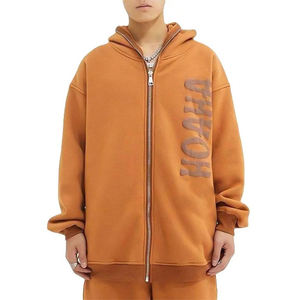 Sudadera con capucha moderna con cremallera completa, cómoda y de estilo urbano para hombres, mujeres y adolescentes. - Product Image 4