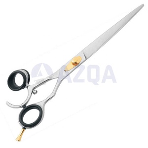 Ciseaux de toilettage professionnels en acier inoxydable pour animaux de compagnie, lame longue et lisse, pointe arrondie, ciseaux ergonomiques pour la tonte des chiens et des chats - Product Image 6