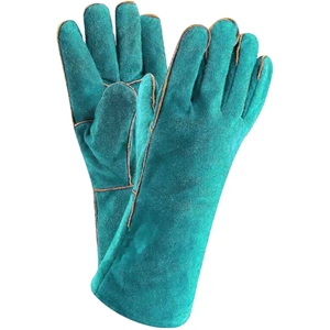 Gants de sécurité robustes en cuir de vachette pleine fleur, anti-chaleur, anti-étincelles, de protection industrielle, anti-coupure, antidérapants pour soudeurs - Product Image 6