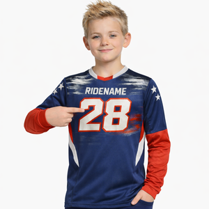 Jersey de Motocross MX Personalizado con Impresión Digital para Hombre, Manga Larga, Spandex/Poliéster, Secado Rápido y Transpirable, Servicio OEM - Product Image 5
