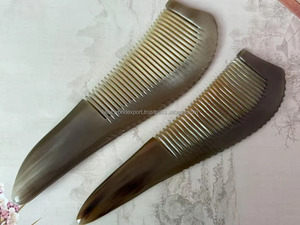 หวีเขาควายทำด้วยมือธรรมชาติหวีรูปมังกรทำด้วยมือหวีป้องกันไฟฟ้าสถิตส่วนบุคคลเครื่องมือสำหรับผู้หญิงโดย fwe - Product Image 4