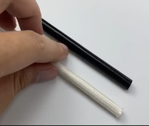 Funda Protectora de Fibra de Vidrio Trenzada Ignífuga para Cables y Arnés de Cableado - Product Image 2