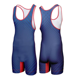 OEM New Design USA Team Design Wrestling <b>Singlet</b> Sportswear Power Lift <b>Weightlifting</b> Wrestling <b>Singlets</b> - Product Image 4