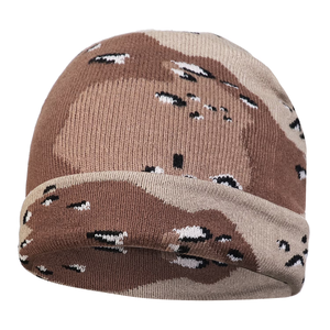 Gorro de lana tejido vintage unisex, cálido para invierno, con puño ajustable, logotipo personalizado OEM - Product Image 5