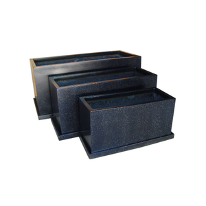 Macetas de Fibra de Vidrio Ligeras y de Lujo, Rectangulares, Precio al por Mayor para Decoración de Jardín Interior/Exterior - Product Image 1
