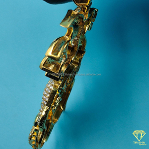 Pendentif Dragon Diamanté Majestueux en Argent 925, Bijou de Luxe Tendance, Pendentif Dragon en Argent 925 Style Hip Hop - Product Image 5