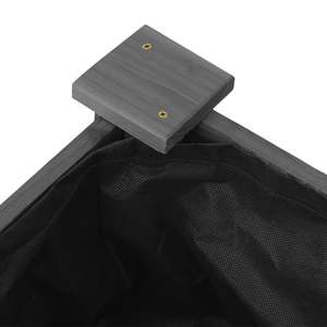 Grand lit de jardin surélevé en bois de sapin massif gris, pots et jardinières de qualité supérieure - Product Image 6