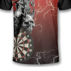 Polo de Dart Personnalisé par Sublimation, Maillot d'Équipe Imprimé, Manches Courtes, Événements Sportifs, Vêtements de Crew, Séchage Rapide, Unisexe - Product Image 4