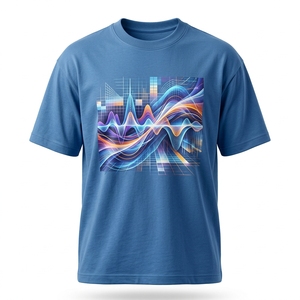 <b>Hot</b> Sale Men's Round Neck <b>Combed</b> Cotton Solid Color T-Shirt Regular Fit Short Sleeve Front Screen Print Custom OEM Sustainable - Product Image 1