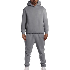 Ensemble de survêtement d'hiver à capuche pour homme, 2 pièces, en coton 100% de haute qualité, séchage rapide, avec logo personnalisé imprimé, collection 2026 - Product Image 3