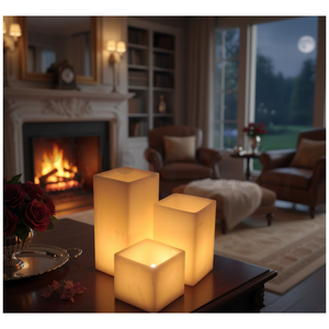 HOLLOW <b>ROUND</b> <b>CANDLE</b> designs decor option Home Decoration Weddings Christmas Easter Birthday & Valentine's Day - Product Image 3