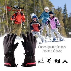 Noir meilleure qualité personnalisé chaud-mains en gros hiver imperméable-batterie portable-gants de moufles de ski chauffantes rechargeables - Product Image 6