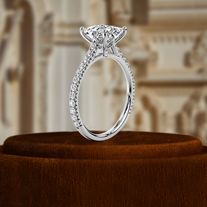 IGI Certified 1.5CT Princess Cut Lab Grown <b>Diamond</b> Engagement <b>Ring</b> 14k Yellow Gold Minimalist Wedding Anniversary Promise Gift - Product Image 1