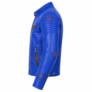 Premium genuine leather biker motorcycle <b>jacket</b> <b>men</b> street riding motocross racing <b>cycling</b> motorbike outerwear custom oem <b>jacket</b> - Product Image 3