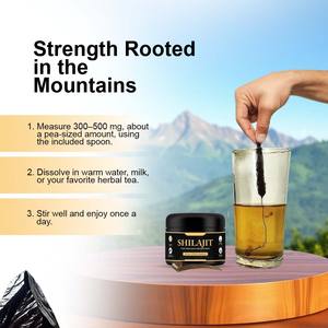 Extrait de qualité alimentaire en résine de Shilajit de l'Himalaya de haute qualité emballé dans une bouteille, un tambour et une boîte pour une expédition mondiale facile - Product Image 5